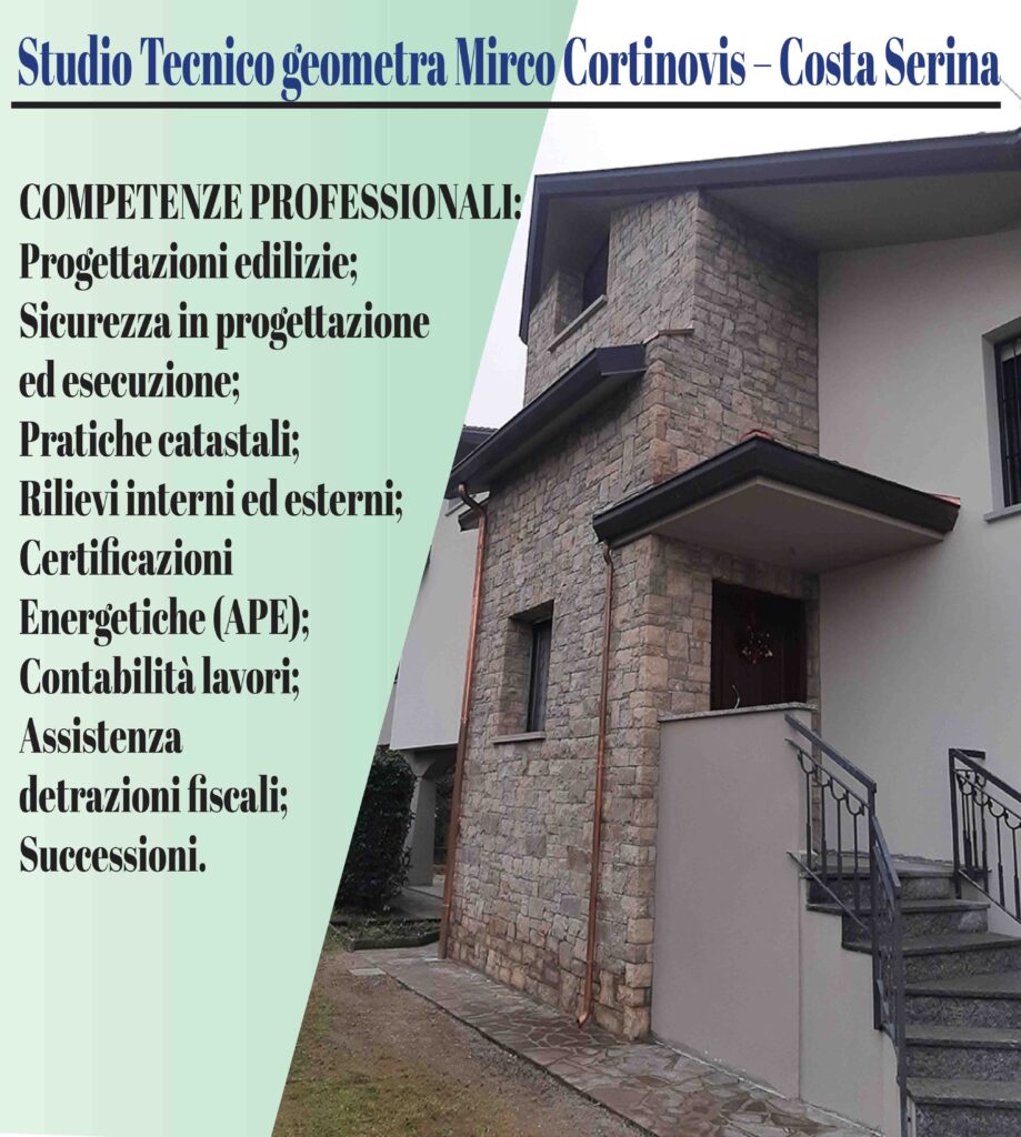 Studio Tecnico geometra Mirco Cortinovis – Costa Serina