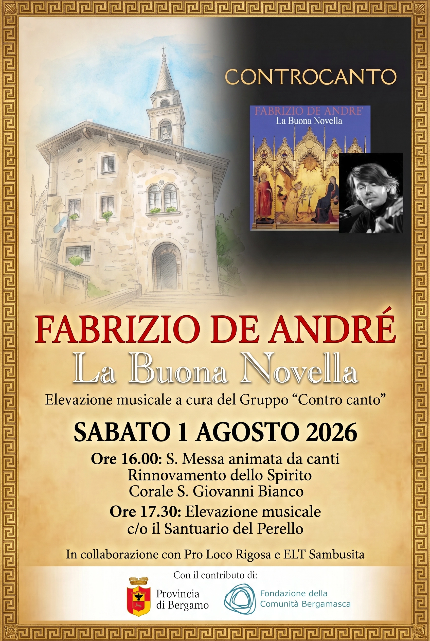 Fabrizio De André – elevazione musicale – Rigosa di Algua