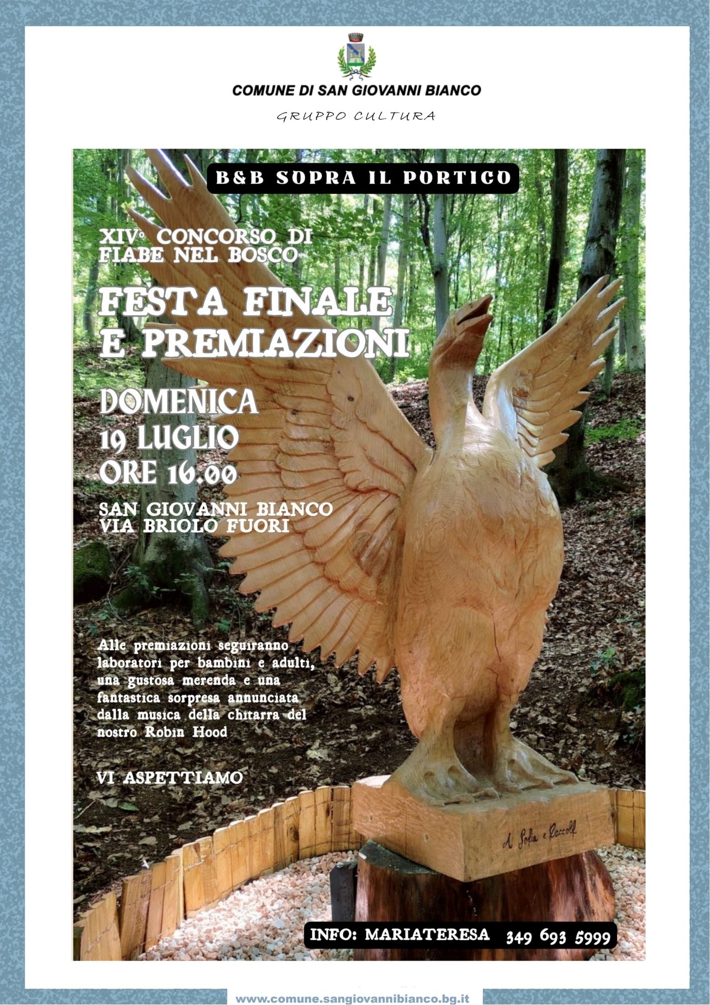 XIV Concorso Fiabe nel Bosco – Festa finale e Premiazioni – San Giovanni Bianco
