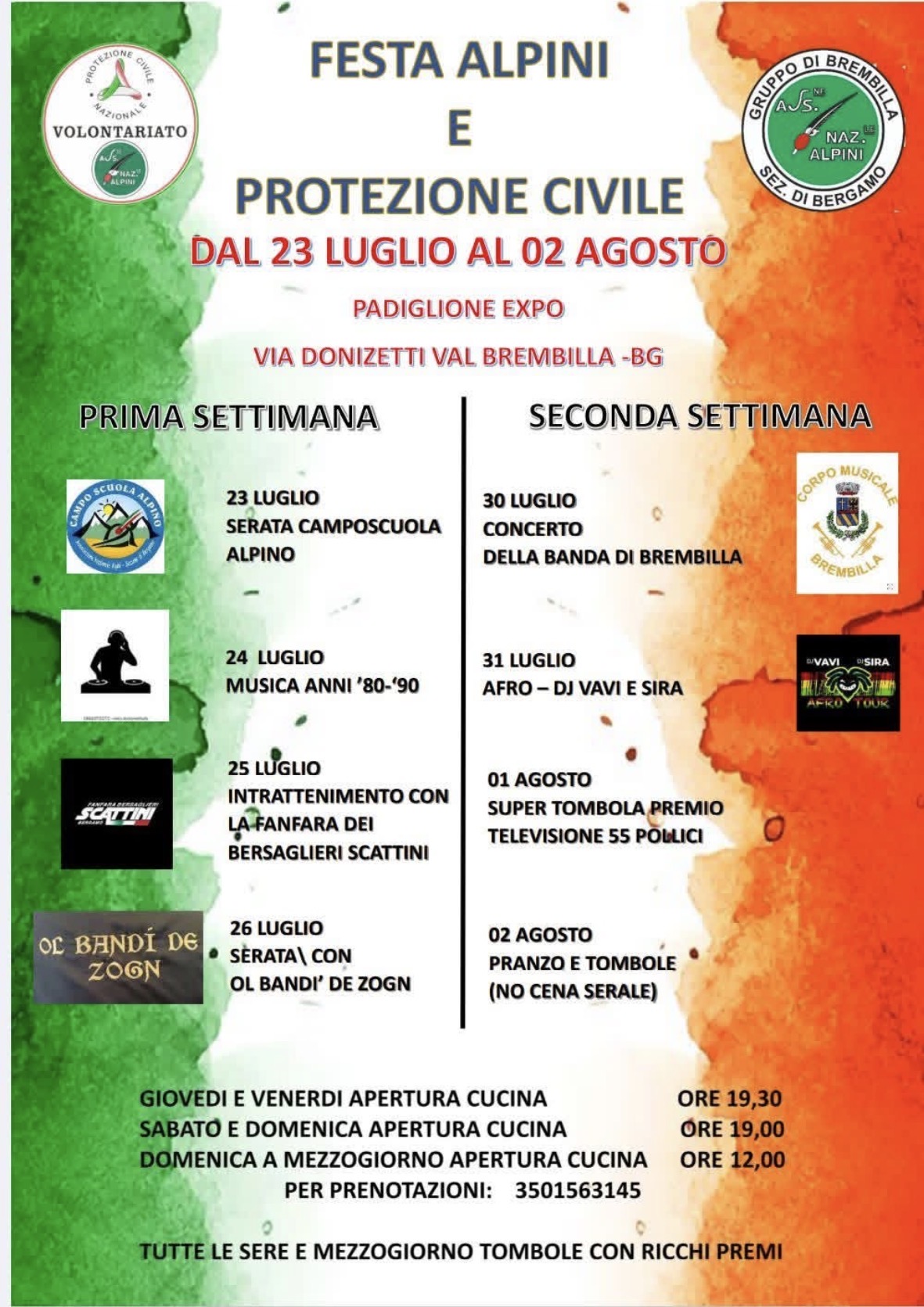 Festa Alpini e Protezione Civile – Val Brembilla