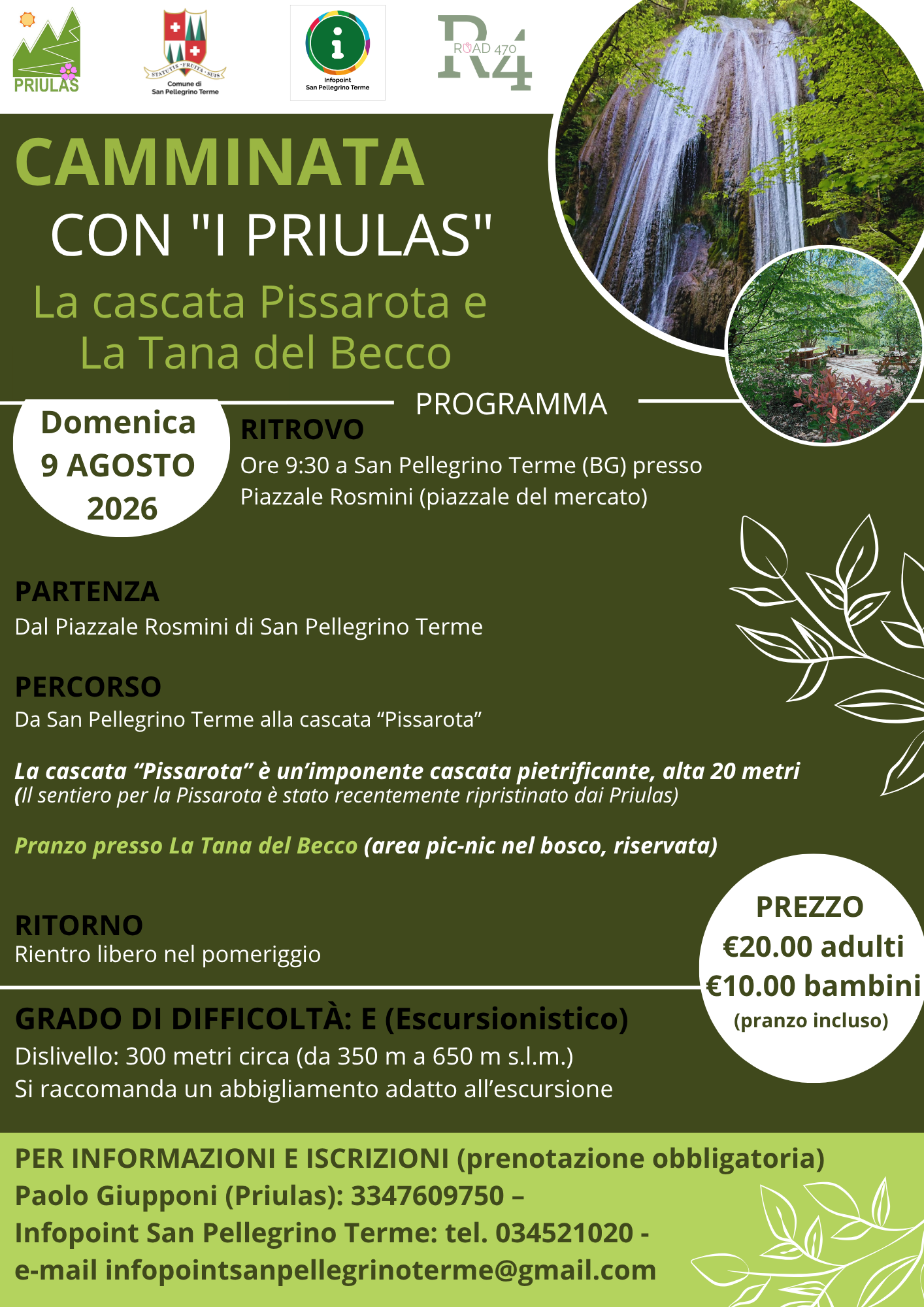 Camminata con “I Priulas” – San Pellegrino Terme