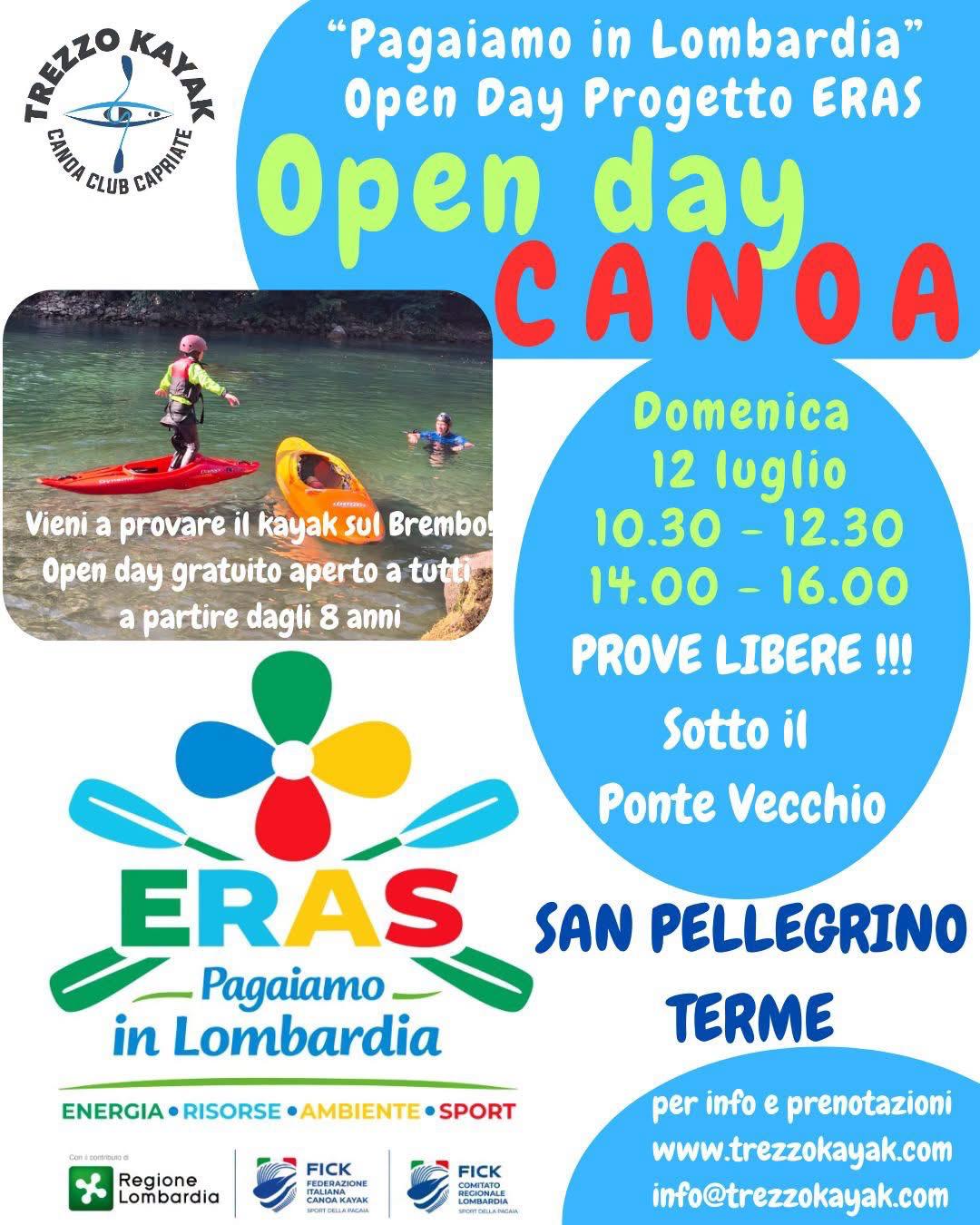 Open Day Canoa – San Pellegrino Terme