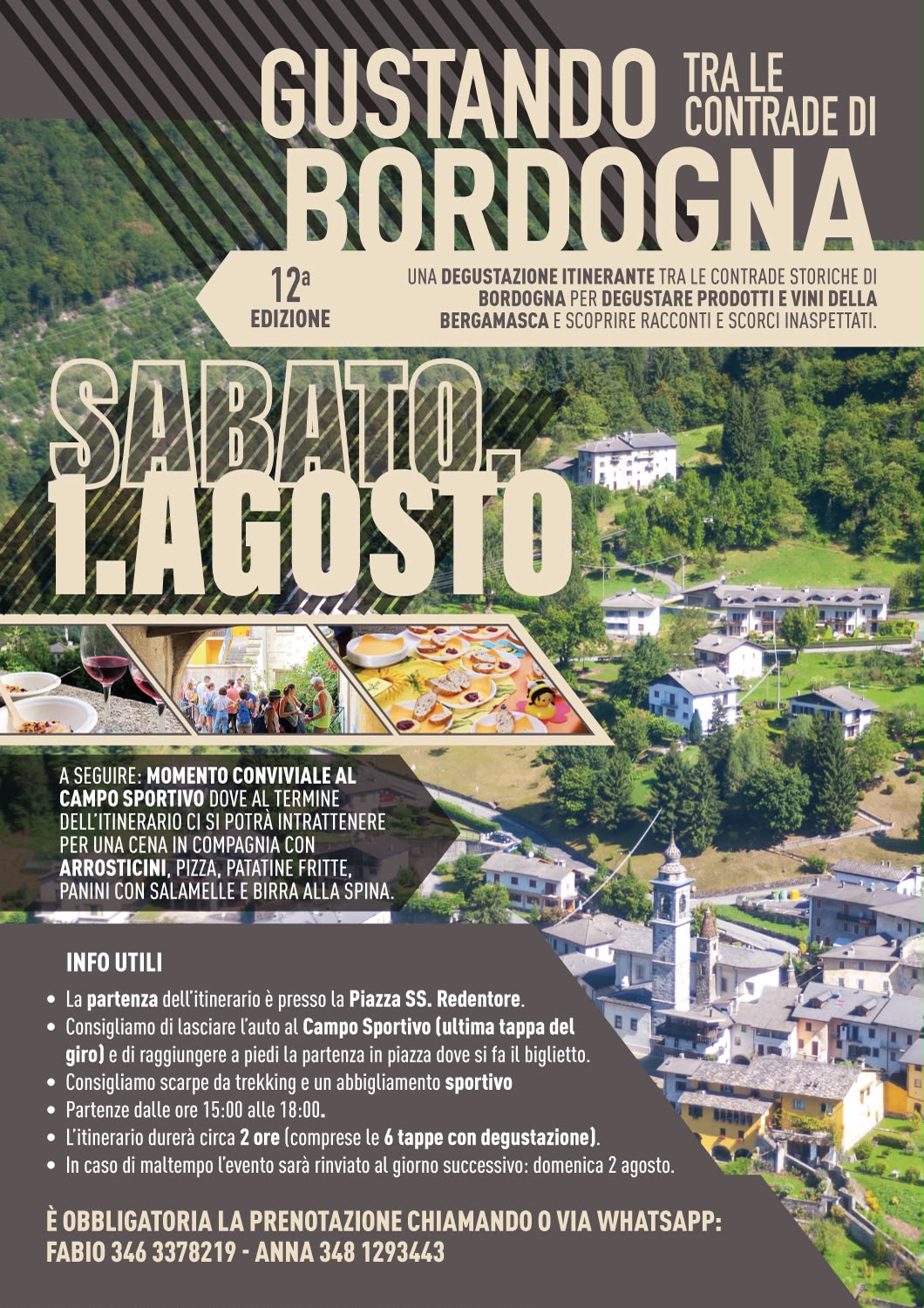 Gustando tra le contrade di Bordogna – Roncobello