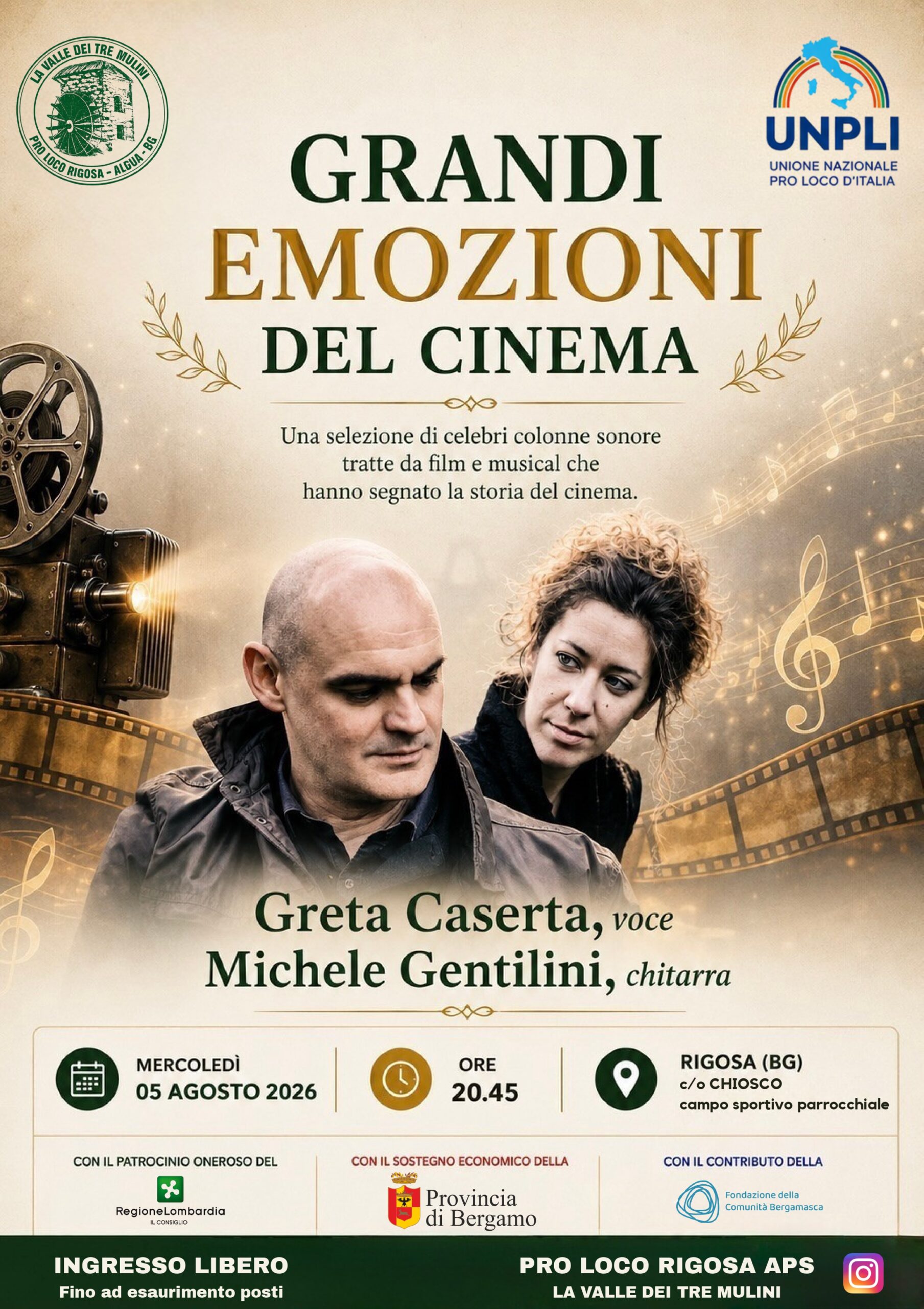 Grandi emozioni del Cinema – Rigosa di Algua