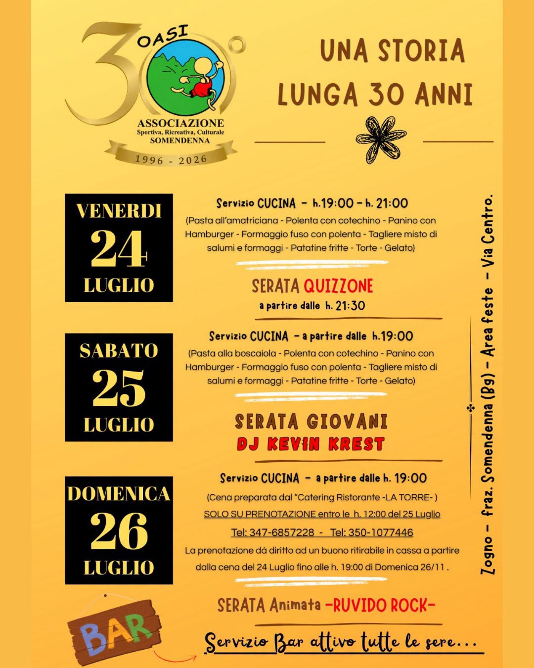 Una storia lunga 30 anni – Somendenna di Zogno