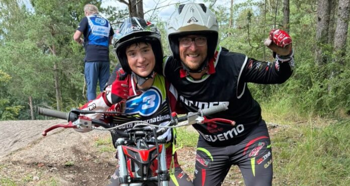 Giacomo Midali campione europeo di trial. La festa a Piazza Brembana