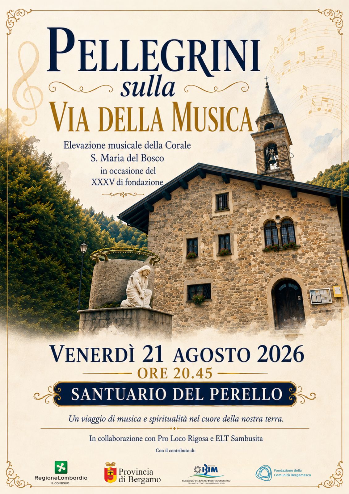 Pellegrini sulla Via della Musica – Santuario del Perello Rigosa