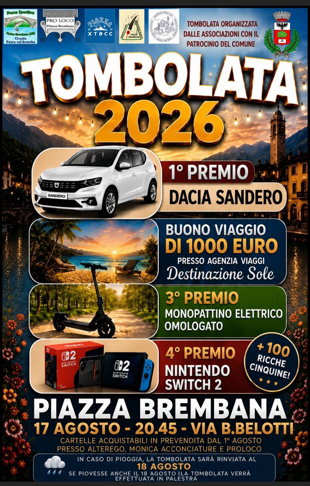 Tombolata 2026 – Piazza Brembana