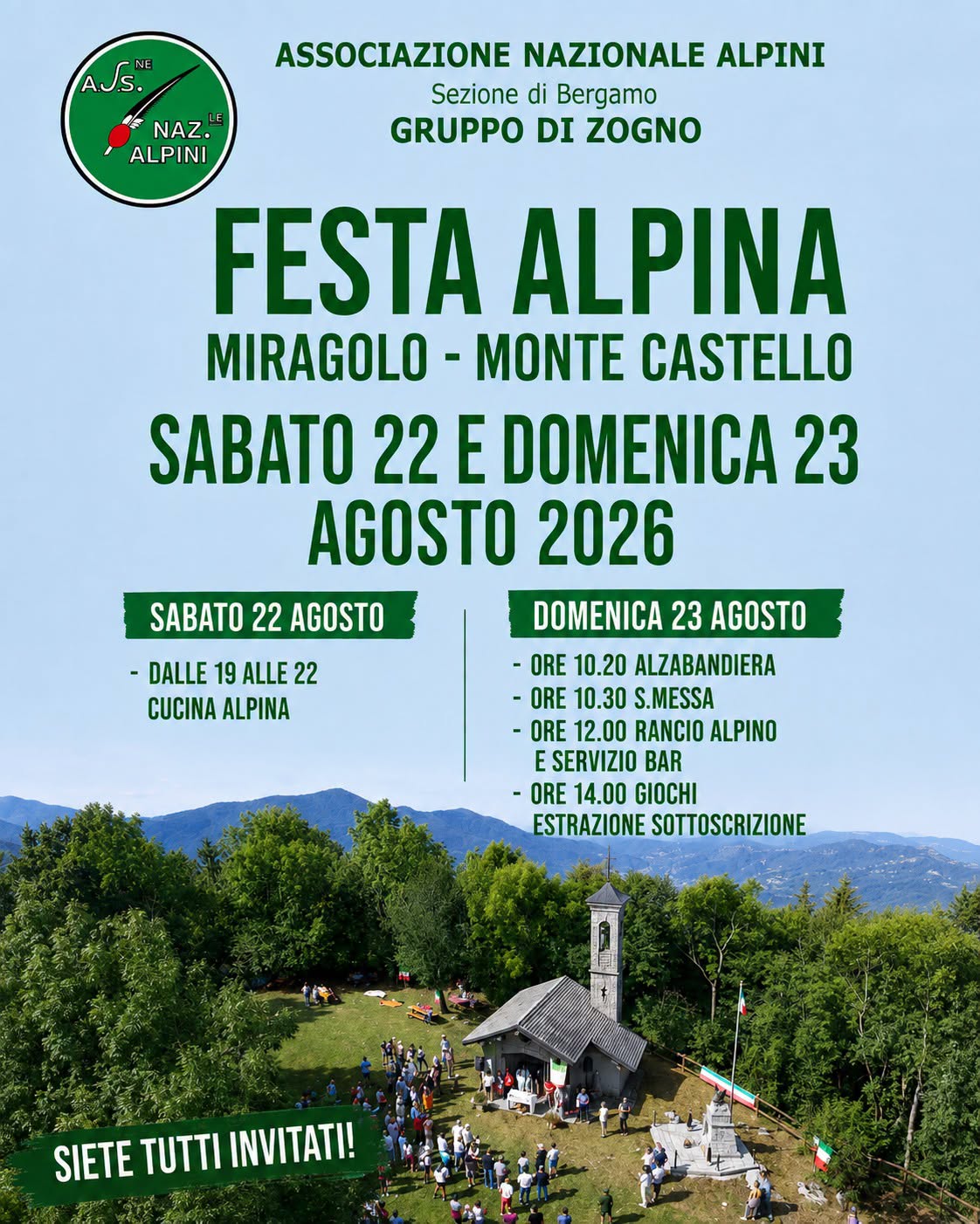 Festa Alpina – Miragolo Monte Castello di Zogno