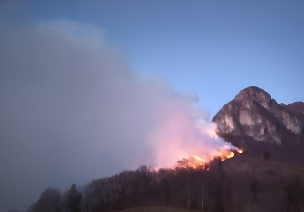 Valle Brembana, caldo e siccità: richiamo alla prevenzione degli incendi