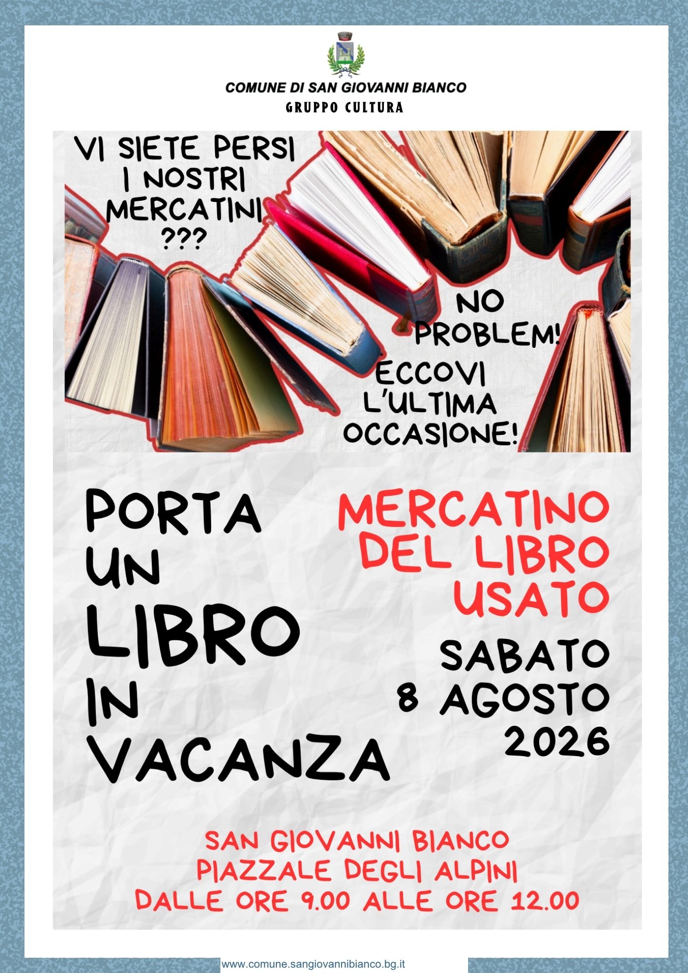 Porta un libro in vacanza – San Giovanni Bianco