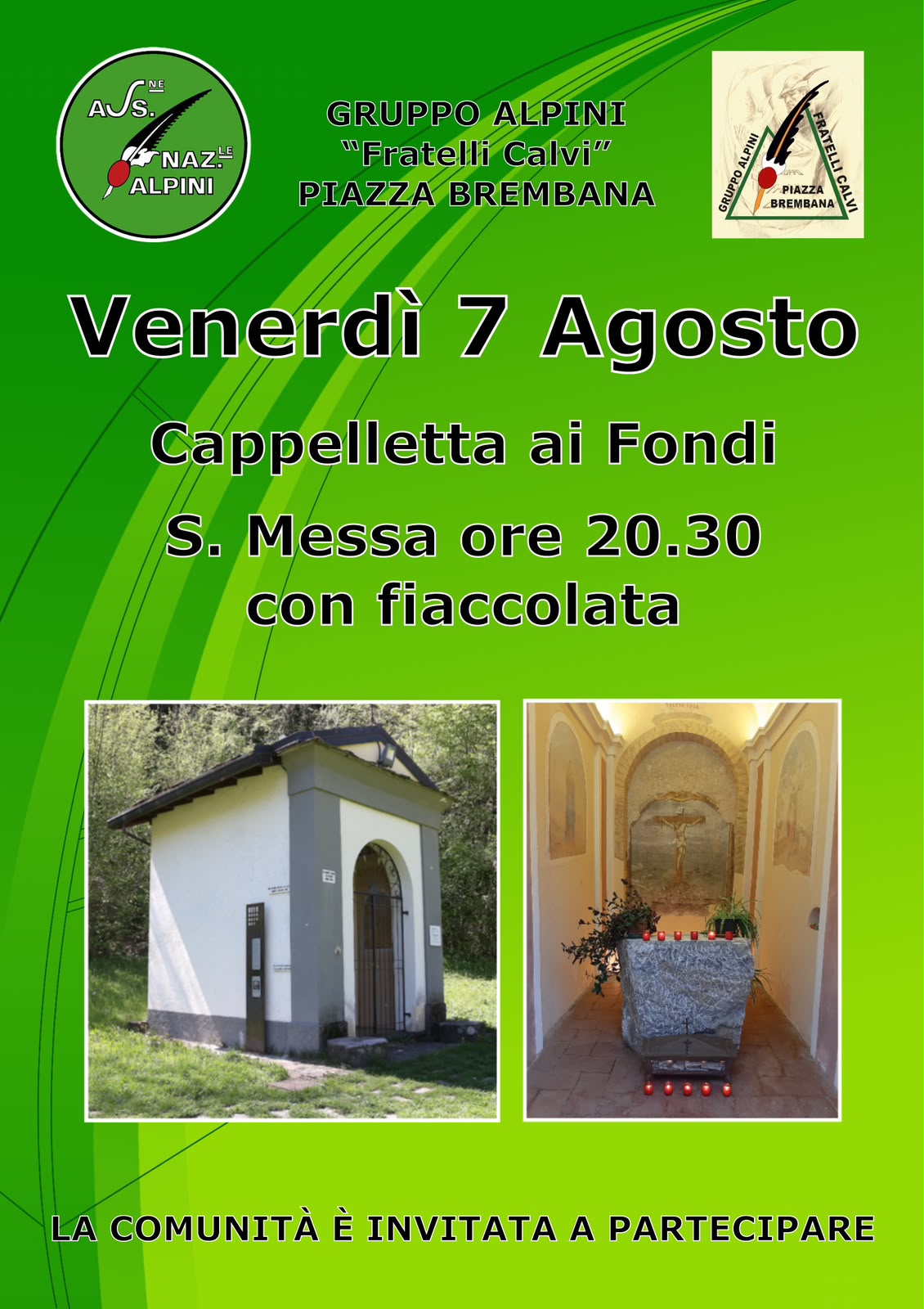 Santa Messa con fiaccolata – Piazza Brembana