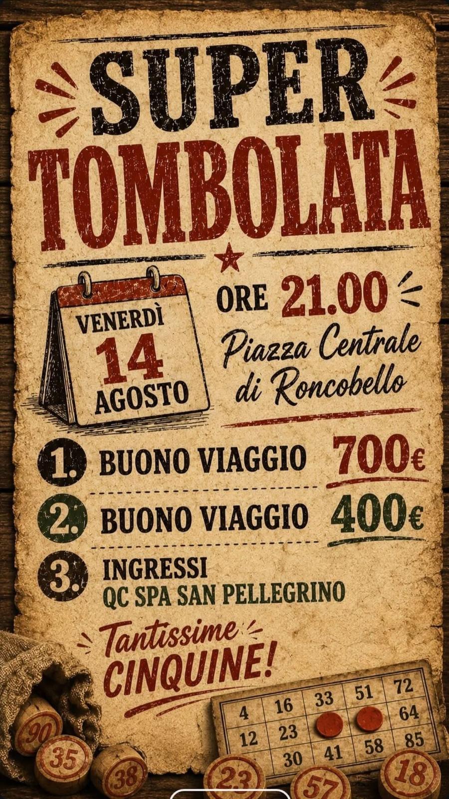 Super Tombolata – Roncobello