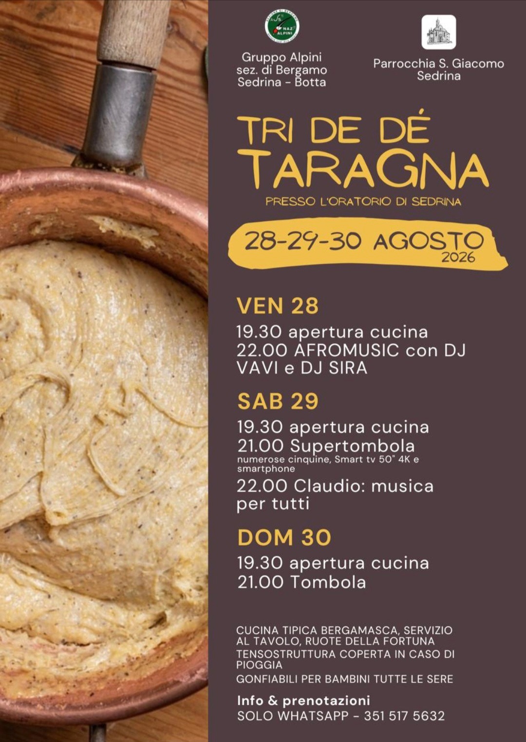 Tri De Dè Taragna