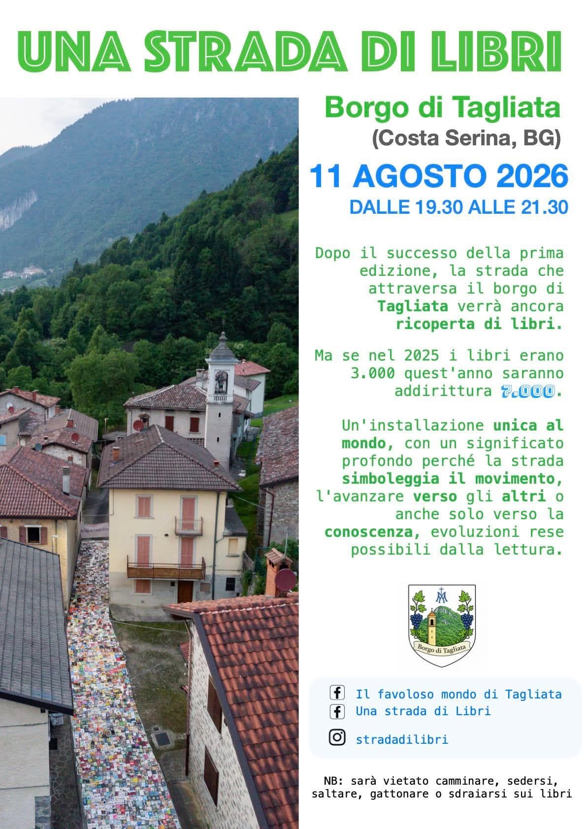 Una strada di libri – Tagliata di Costa Serina