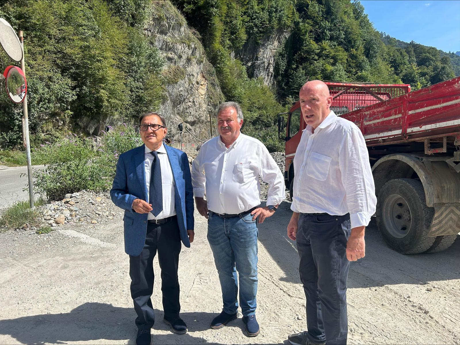 Frane, l’assessore regionale La Russa in Val Brembana: dalla Regione massimo supporto