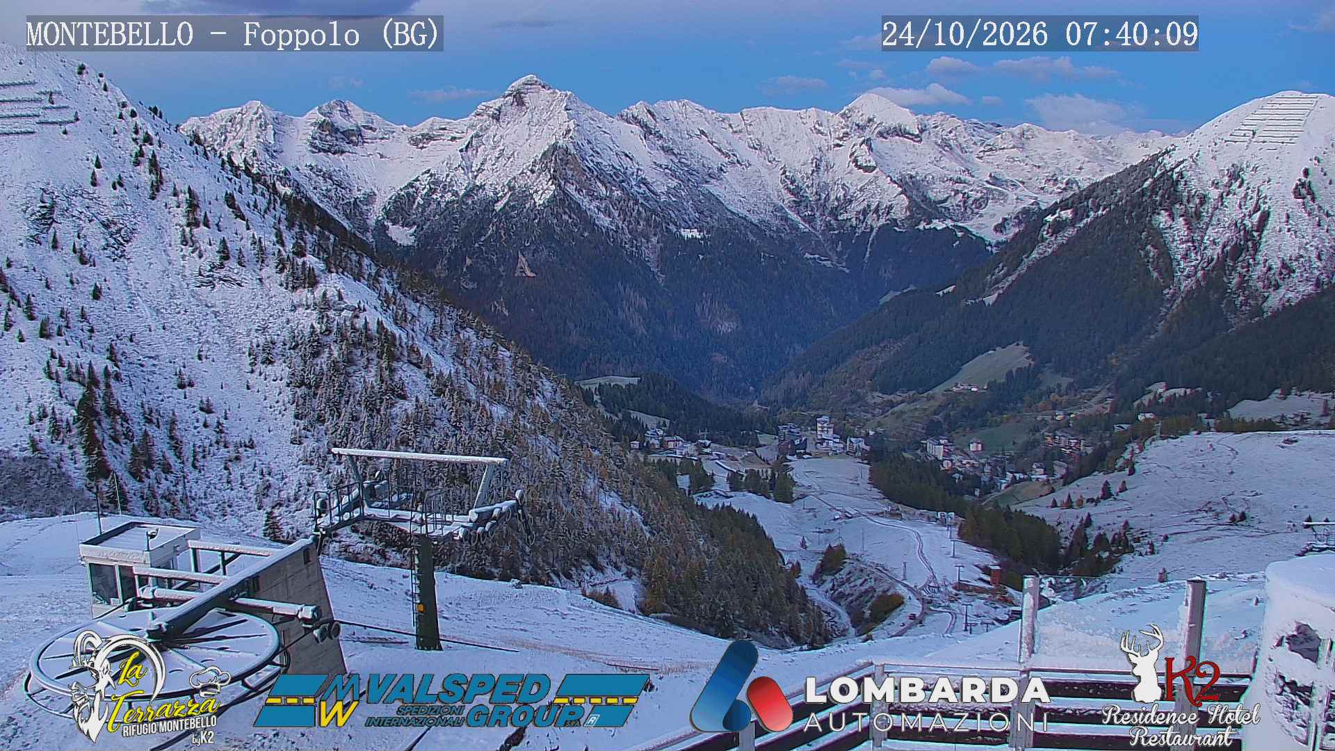 Neve sulle Orobie, ma anche in Val Brembana torneranno i 18-20 gradi
